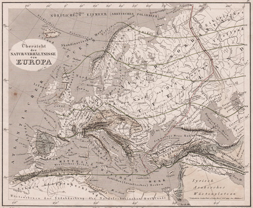 Übersiche der Natur-Verhältnisse von Europa 1850